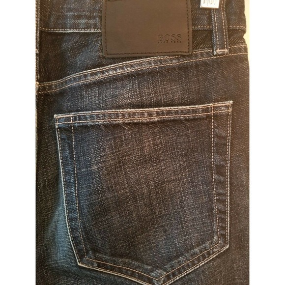 Hugo Boss‎ Stretch Classic Straight Leg Kansas Men's Blue Jeans Sz 30x32 - Picture 5 of 5